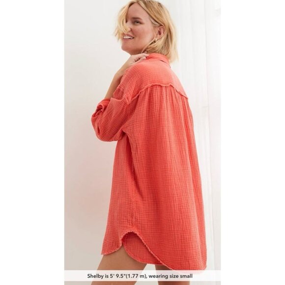 Aerie Guazy Coverup Button Down Shirt - Picture 5 of 5